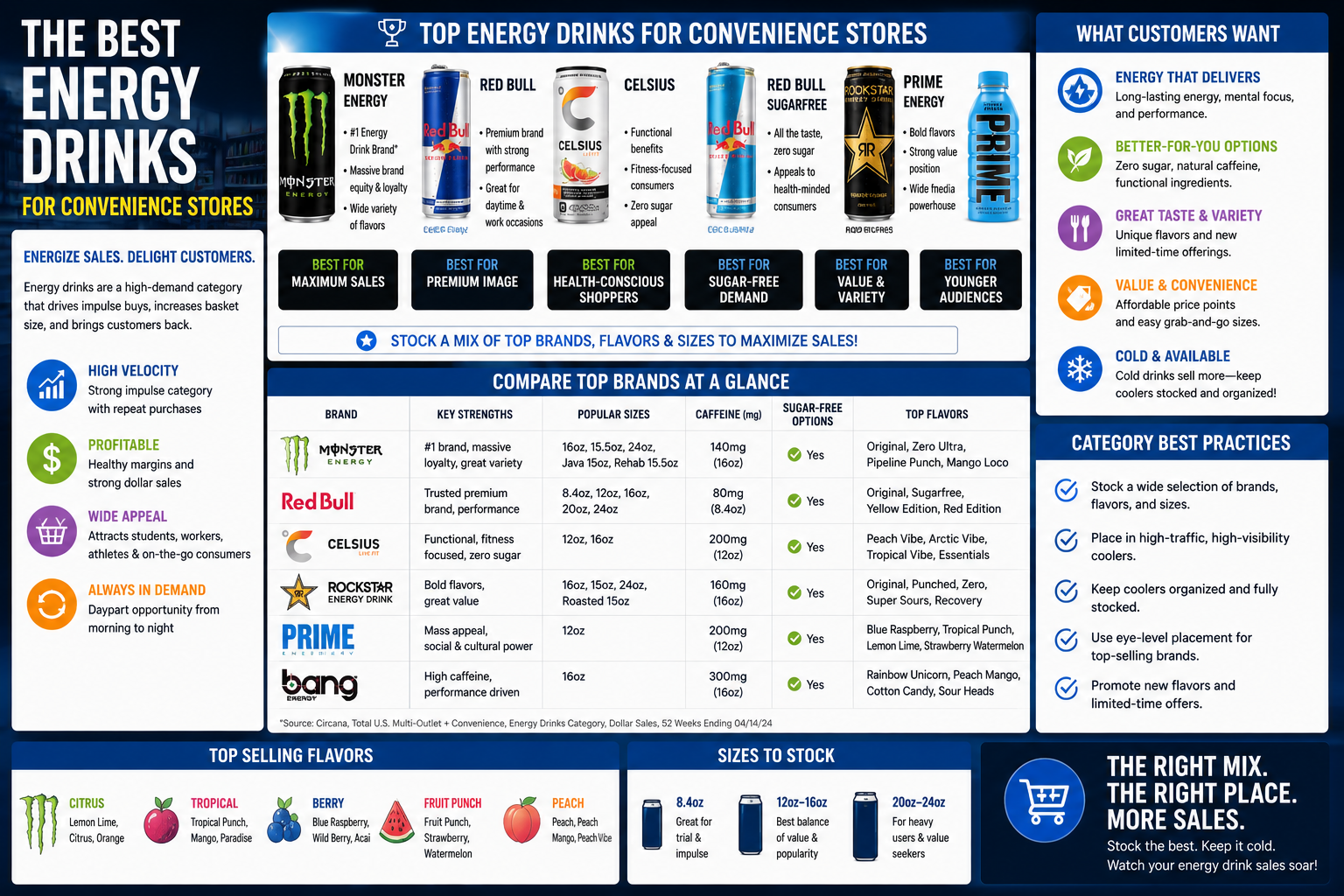 Best Energy Drinks for Convenience Stores