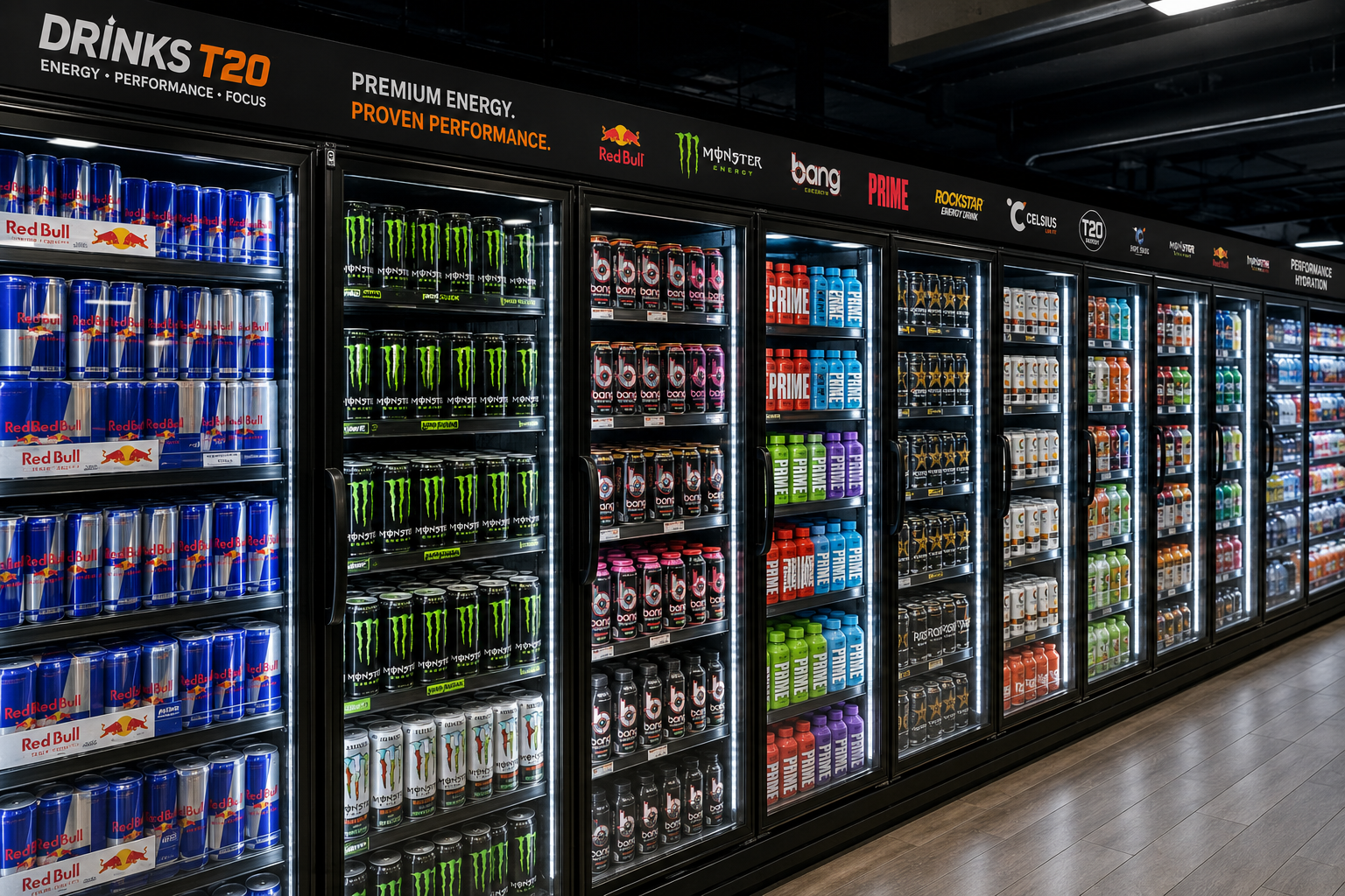 Energy drinks for convenience stores