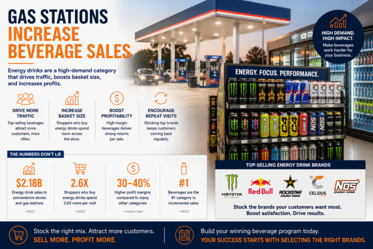 Energy Drinks in Gas Stations