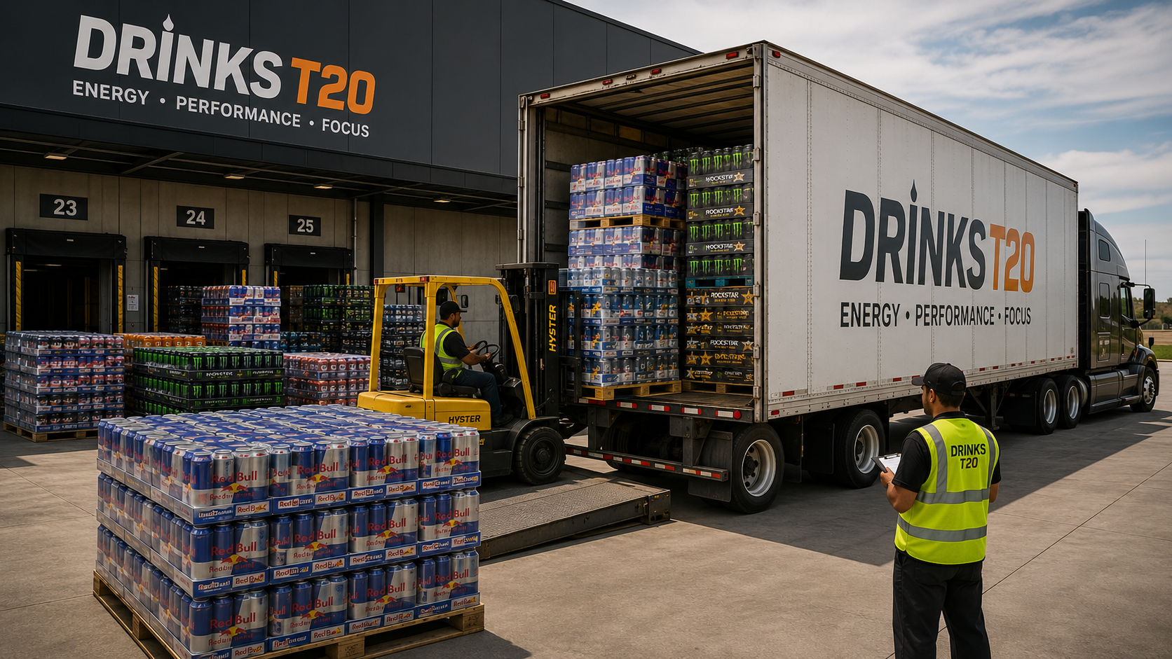 Truckload Energy Drinks