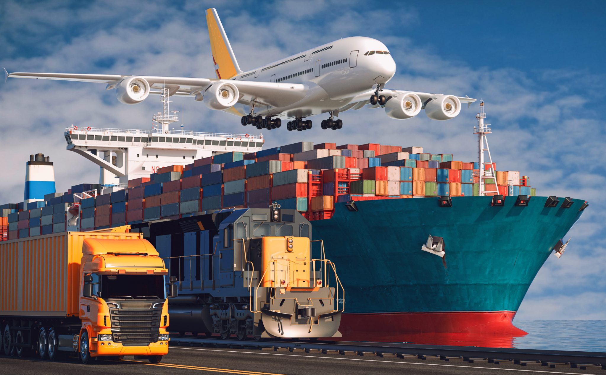 Palletized energy drink inventory prepared for international wholesale shipment