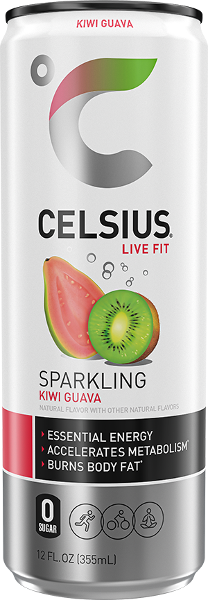 CELSIUS wholesale Sparkling Kiwi Guava 12 oz can