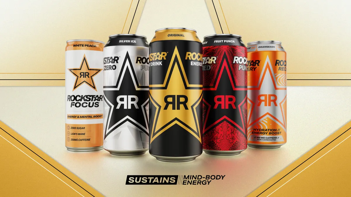 Rockstar Energy wholesale pallets for grocery and convenience distribution